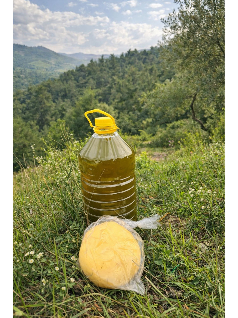 Zeytinyağı 5 lt + Tereyağ 1 kg.
